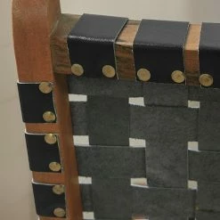 South Shore Balka Woven Leather Lounge Chair Black -South Shore shop unnamed file 1020