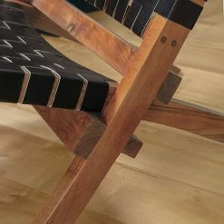 South Shore Balka Woven Leather Lounge Chair Black -South Shore shop unnamed file 1022