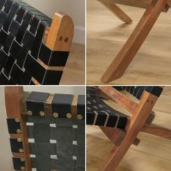 South Shore Balka Woven Leather Lounge Chair Black -South Shore shop unnamed file 1023