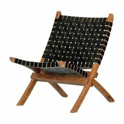 South Shore Balka Woven Leather Lounge Chair Black -South Shore shop unnamed file 1026