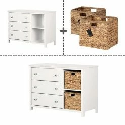 South Shore Balka 3-Drawer Dresser With Baskets -South Shore shop unnamed file 1034