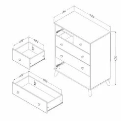 South Shore Yodi 5-Drawer Chest Storage Unit Natural Walnut -South Shore shop unnamed file 1057