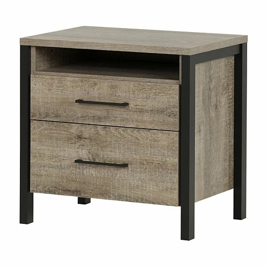 South Shore Munich 2-Drawer Nightstand 3 South Shore Munich 2-Drawer Nightstand