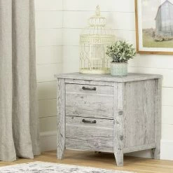 South Shore Lionel 2-Drawer Nightstand Seaside Pine -South Shore shop unnamed file 1133