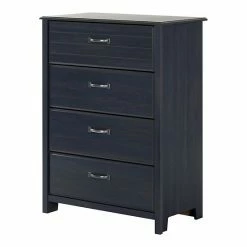 South Shore Asten 4-Drawer Chest Blue