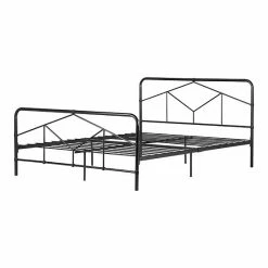South Shore Sazena Geometric Metal Queen Platform Bed