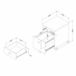 South Shore Interface 2-Drawer Mobile File Cabinet White -South Shore shop unnamed file 1176