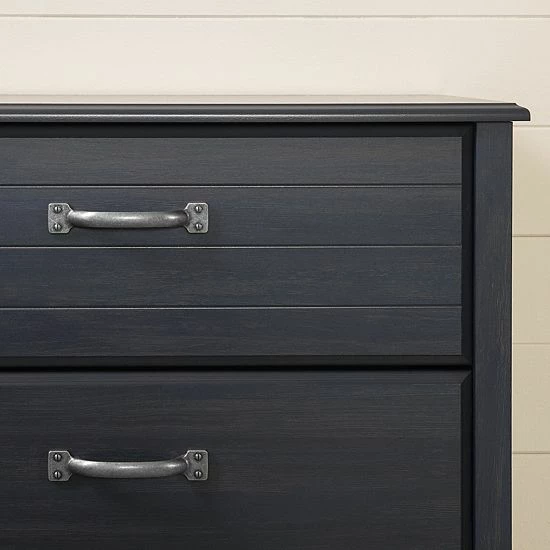 South Shore Asten 4-Drawer Chest Blue 5 South Shore Asten 4-Drawer Chest Blue - Image 3
