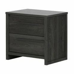 South Shore Lensky 2-Drawer Nightstand Natural Walnut -South Shore shop unnamed file 1190