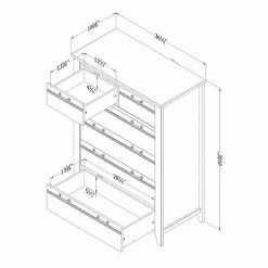 South Shore Lionel 6-Drawer Lingerie Chest Weathered Oak -South Shore shop unnamed file 1231