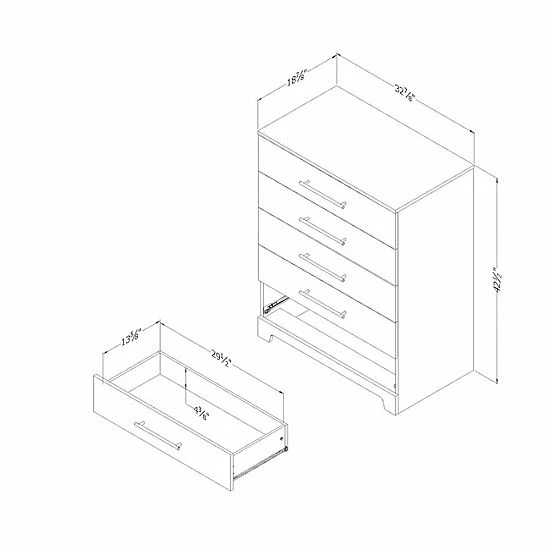 South Shore Primo 5-Drawer Chest 8 South Shore Primo 5-Drawer Chest - Image 6
