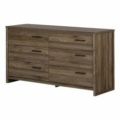 South Shore Reevo 6-Drawer Double Dresser Gray Oak -South Shore shop unnamed file 1266