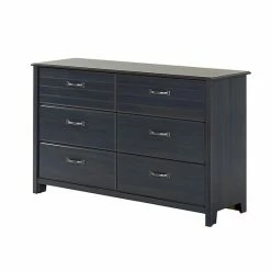 South Shore Ulysses 6-Drawer Double Dresser Fall Oak