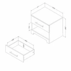 South Shore Primo 1-Drawer Nightstand 17 South Shore Primo 1-Drawer Nightstand -South Shore shop unnamed file 1294