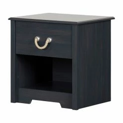 South Shore Navali 1-Drawer Nightstand Blueberry