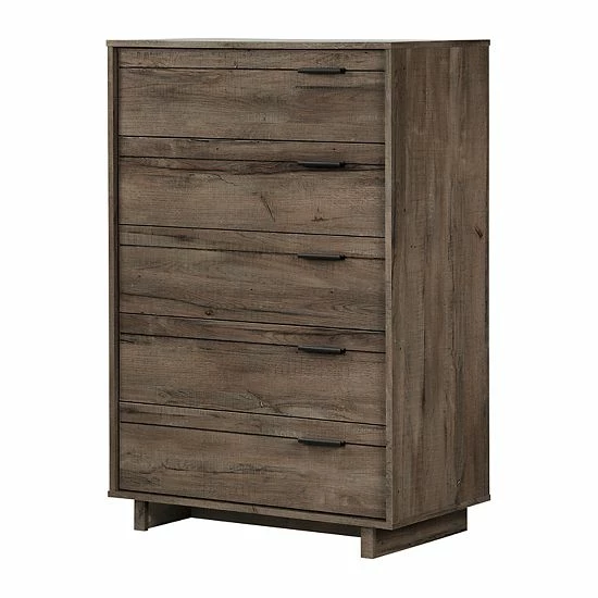 South Shore Fynn 5-Drawer Dresser Rustic Oak 10 South Shore Fynn 5-Drawer Dresser Rustic Oak - Image 8