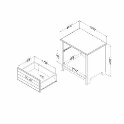 South Shore Asten 1-Drawer Nightstand Blue 17 South Shore Asten 1-Drawer Nightstand Blue -South Shore shop unnamed file 1425