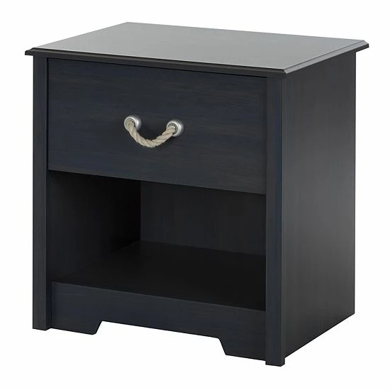 South Shore Aviron 1-Drawer Nightstand Blueberry 3 South Shore Aviron 1-Drawer Nightstand Blueberry