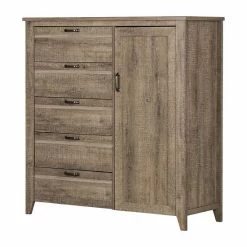 South Shore Lionel Door Chest With 5 Drawers Seaside Pine -South Shore shop unnamed file 1521