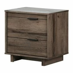 South Shore Fynn 2-Drawer Nightstand Table Fall Oak -South Shore shop unnamed file 1530
