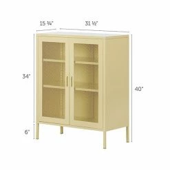South Shore Crea Metal Mesh 2-Door Accent Cabinet Pale Yellow 20 South Shore Crea Metal Mesh 2-Door Accent Cabinet Pale Yellow -South Shore shop unnamed file 1538