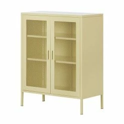 South Shore Crea Metal Mesh 2-Door Accent Cabinet Pale Yellow 22 South Shore Crea Metal Mesh 2-Door Accent Cabinet Pale Yellow -South Shore shop unnamed file 1540