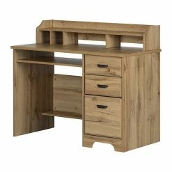 South Shore Versa Computer Desk With Hutch Winter Oak -South Shore shop unnamed file 156