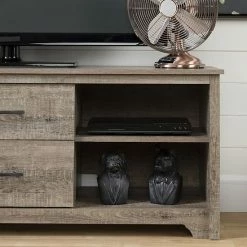 South Shore Fusion TV Stand With Drawers Weathered Oak -South Shore shop unnamed file 1608