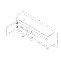 South Shore Adrian TV Stand Black -South Shore shop unnamed file 1620