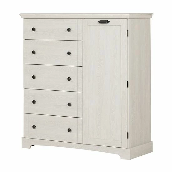 South Shore Lilak Door Chest With 5 Drawers Fall Oak 10 South Shore Lilak Door Chest With 5 Drawers Fall Oak - Image 8