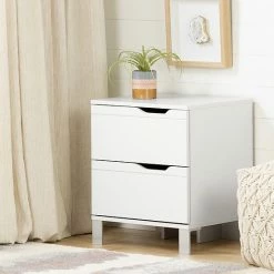 South Shore Kanagane 2-Drawer Nightstand -South Shore shop unnamed file 1656