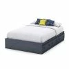 South Shore Summer Breeze Mates Bed With 3 Drawers Blueberry -South Shore shop unnamed file 1684