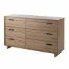 South Shore Fynn 6-Drawer Double Dresser Rustic Oak -South Shore shop unnamed file 1688