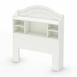 South Shore Savannah Bookcase Headboard Pure White