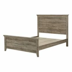 South Shore Lionel Queen Bed Set Weathered Oak
