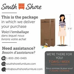 South Shore Lionel Queen Bed Set Weathered Oak -South Shore shop unnamed file 1734