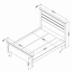 South Shore Lionel Queen Bed Set Weathered Oak -South Shore shop unnamed file 1737
