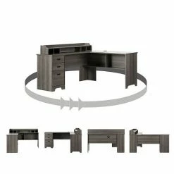 South Shore Versa L-Shaped Desk Gray Maple -South Shore shop unnamed file 1777