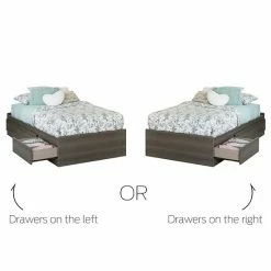 South Shore Savannah Mates Bed With 3 Drawers Pure White -South Shore shop unnamed file 179