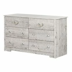 South Shore Aviron 6-Drawer Double Dresser Seaside Pine