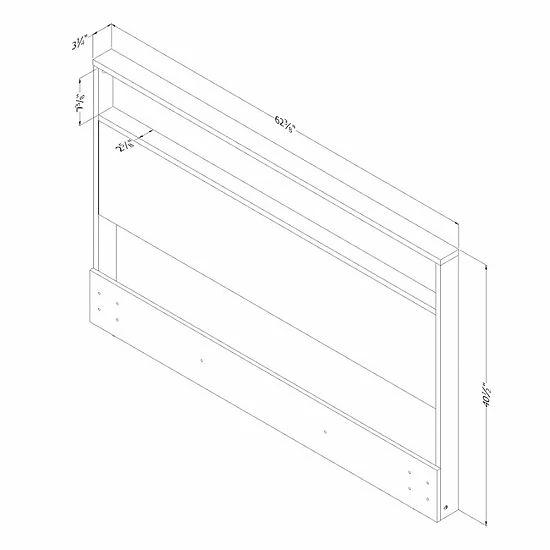 South Shore Gravity Headboard With Shelf 8 South Shore Gravity Headboard With Shelf - Image 6