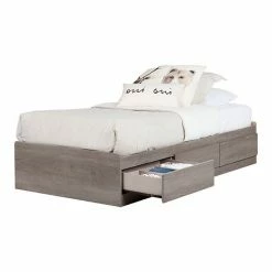 South Shore Savannah Mates Bed With 3 Drawers Pure White -South Shore shop unnamed file 181