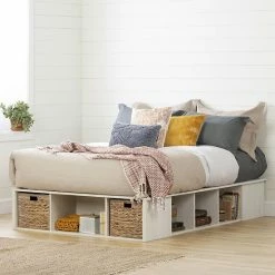 South Shore shop 11 South Shore Lilak Storage Bed With Baskets