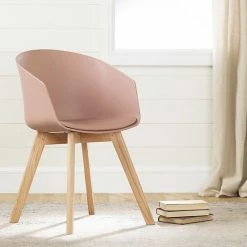 South Shore Flam Chair With Wooden Legs Pink -South Shore shop unnamed file 1853