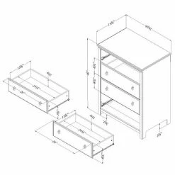 South Shore Catimini 4-Drawer Chest Dresser -South Shore shop unnamed file 1869