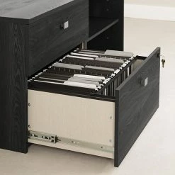 South Shore Interface 2-Drawer Credenza Brown -South Shore shop unnamed file 1876