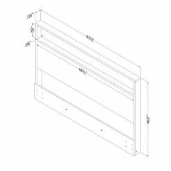 South Shore Kanagane Headboard With Shelf -South Shore shop unnamed file 1950