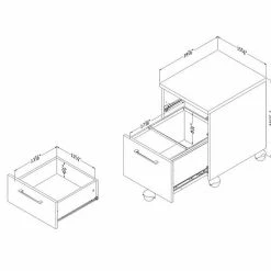 South Shore Interface 2-Drawer Mobile File Cabinet -South Shore shop unnamed file 1968