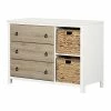 South Shore Cotton Candy 3-Drawer Dresser With Baskets Seaside Pine -South Shore shop unnamed file 208