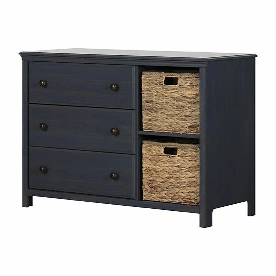 South Shore Cotton Candy 3-Drawer Dresser With Baskets Seaside Pine 13 South Shore Cotton Candy 3-Drawer Dresser With Baskets Seaside Pine - Image 11
